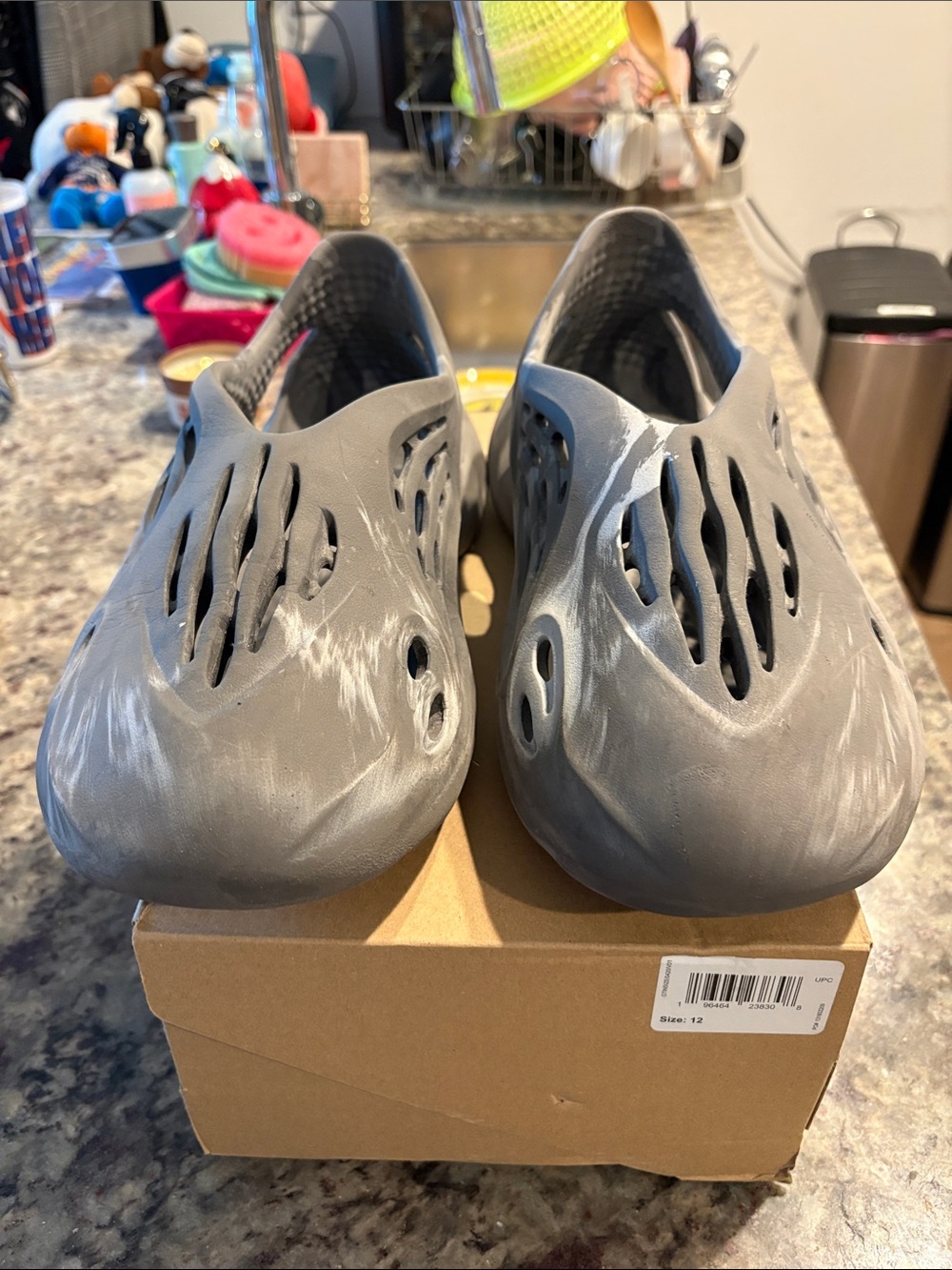 Yeezy Foam Runners in Gray
